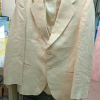 Completo giacca + gilet beige uomo Taglia 46 slim 