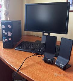 computer completo di accessori come in foto