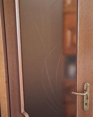 Porta in rovere per bagno.