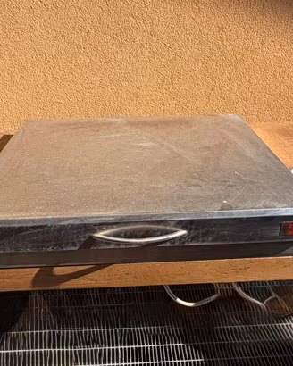 Barbecue piastra Fire top in acciaio con carrello