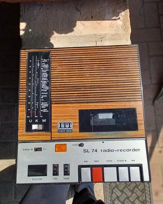 Raro ed iconico radio-registratore vintage ITT 