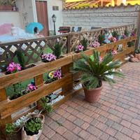 Staccionata in pallet con fioriera + cancelletto