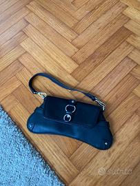 Borsa a spalla nera stile Y2K /
