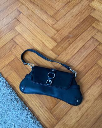 Borsa a spalla nera stile Y2K /