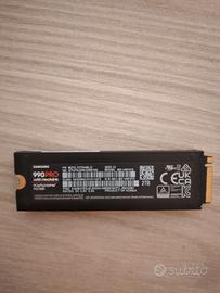 Samsung 990 Pro Ssd 2tb con Dissipatore calore