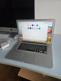 macbook pro 15 i7 2011 8gb + 1T hdd