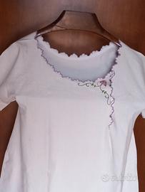 Camicia da notte in Lino grezzo donna da collezion