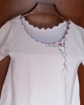 Camicia da notte in Lino grezzo donna da collezion