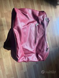 Borsa in pelle amaranto