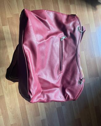 Borsa in pelle amaranto
