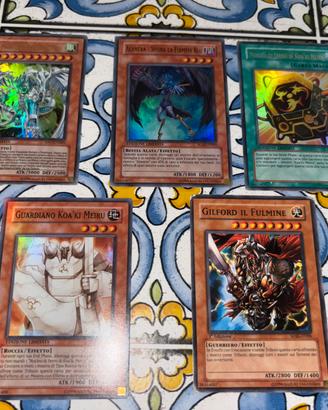 yu gi oh Lotto 5 carte Ed Limit e 1ª Ed