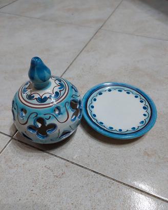 Portacandela in ceramica