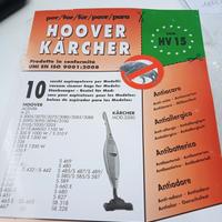 SACCHETTI ORIGINALI HOOVER KARCHER.  7 pezzi