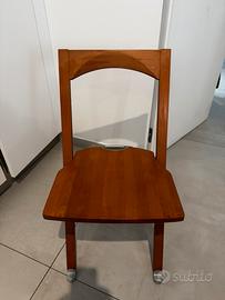 1 sedia Calligaris Olivia pieghevole ciliegio