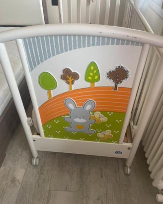 Lettino PALI con cassettone e kit lenzuola/coperta