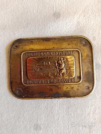  placca da Cruscotto d'epoca San Cristoforo 30/40 