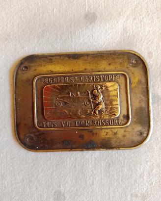  placca da Cruscotto d'epoca San Cristoforo 30/40 