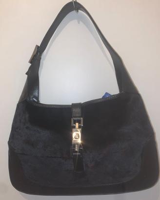 BORSA GUCC MINI JACKIE IN CAVALLINO NERO
