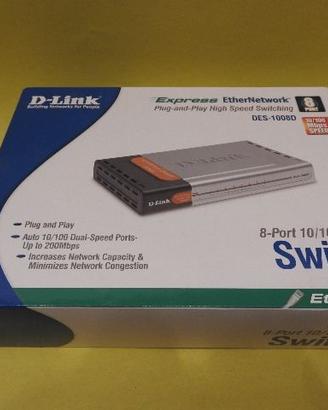 Switch 8 Porte D-Link DES-1008D