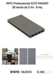 LISTONI WPC ECO FAGGIO PROFESSIONAL 9 MQ