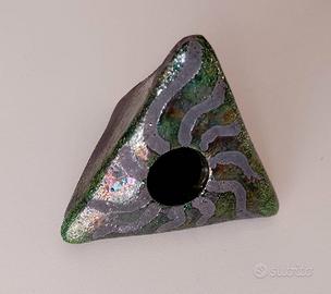Posacenere Vintage anni '70 piramidale ceramica