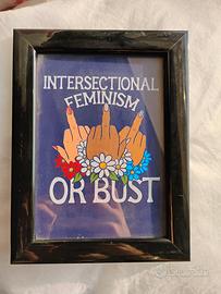 Quadretto Decorativo Intersectional Feminism
