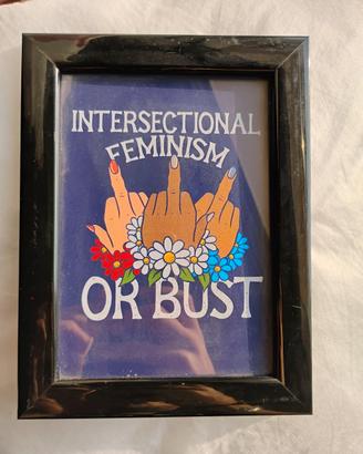 Quadretto Decorativo Intersectional Feminism