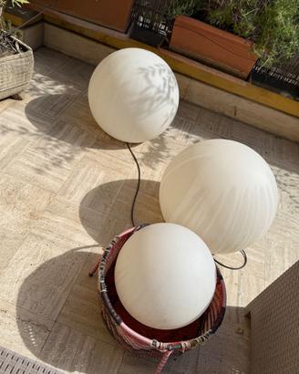 Sfere luminose giardino