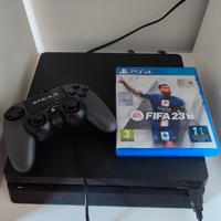 PlayStation 4 slim+ fifa 23+ due joystick PS atrix