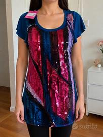 T-shirt maniche corte Paris Hilton nuova taglia S