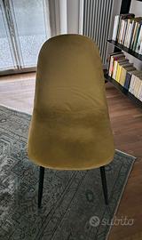 SEDIE IN VELLUTO LISCIO