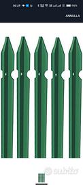 Paletti ferro verdi giardino 125cm