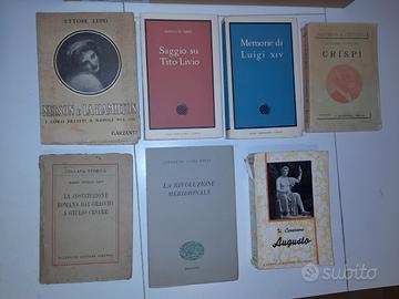 Lotto libri storia e uomini illustri