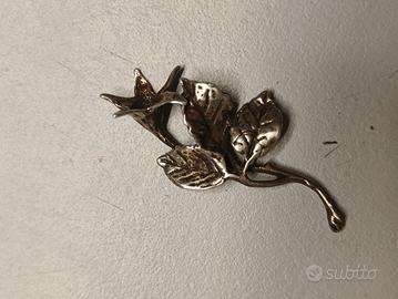 Fiore vintage argento 800