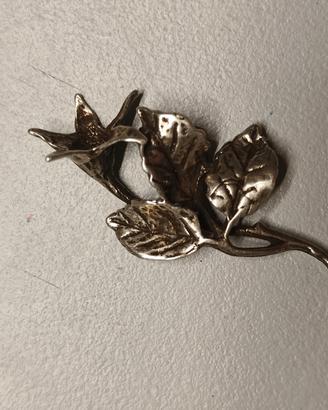 Fiore vintage argento 800