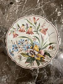 Piatto Bassano del Grappa dipinto a mano