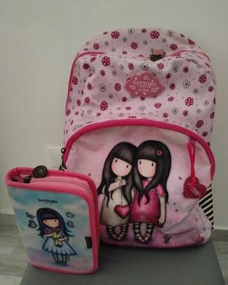 zaino scuola e astuccio coordinato 