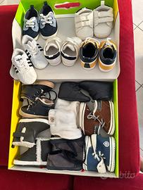 Scarpe e scarponcini neonato 3-6-9 mesi nuove!!