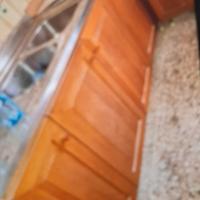 Cucina completa in legno marrone