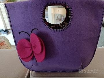 borsa in feltro fatta a mano 