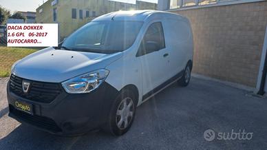 DACIA DOKKER 1.6 GPL ORIGINALE CASA MADRE FURGONE.