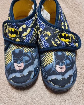 Pantofole Nere e Gialle Chiuse Batman 