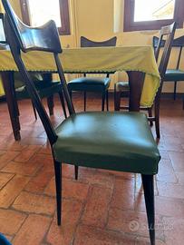 5 Sedie anni 50 imbottite