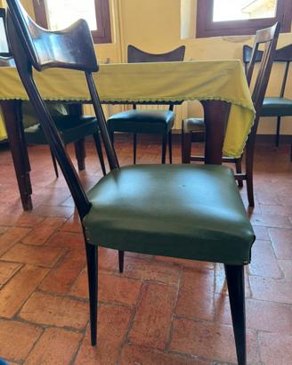 5 Sedie anni 50 imbottite