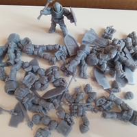 Warhammer 10 marines in resina