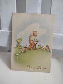 Cartolina Vintage – Auguri di Buona Pasqua ('39)