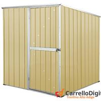 Box da giardino lamiera 175x185cm 2,92mq beige