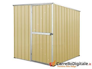 Box da giardino lamiera 175x185cm 2,92mq beige