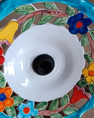 lampadario in ceramica