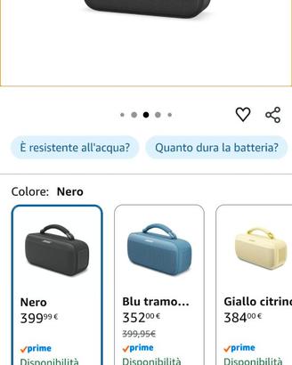 Bose NUOVO Diffusore Portatile SoundLink Max, Diff